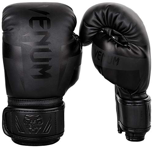 Venum, Elite Boxhandschuhe Kinder, Unisex Kinder, S, Schwarz