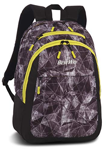Bestway Rucksack, Evolution, Mit Laptop-Fach, Schwarz/Gelb, 21l, 34x46x22cm, 40247-0109