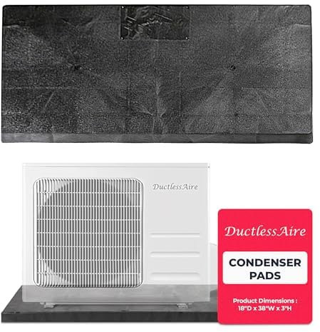 Equipment Pad for Ductless Mini Split Air Conditioner Heat Pump Outdoor Condenser Units 18x38x3