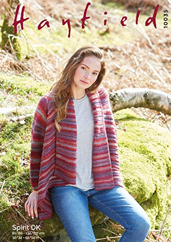 Hayfield Spirit DK Knitting Pattern - 10035 Cardigan