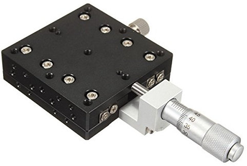 KingLan 60x60Mm x-Achsen-Schienenlineartisch-Trimmplattform Verstellbarer Manueller Kreuztisch
