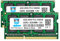 8GB Kit (2x4GB) PC3 10600S DDR3 1333MHz 2RX8 Dual Rank PC2-10600 DDR3-1333 Sodimm 1.5V 204-pin Sdram Non-ECC Unbuffered Módulo de Memoria RAM para portátiles