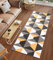 TAPISO Luxury Läufer Teppich Meterware Flur Kurzflor Brücke Orange Weiß Grau Dunkelgrau Gelb Modern Geometrisch Wohnzimmer ÖKOTEX 90 x 300 cm
