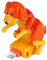 JUUCWOUT Funny Humping Dog Fast Charger Cable, Stray Dog Charging Cable, Dog Toy Smartphone USB Cable Charger (Orange, Android)