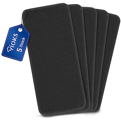 VIOKS 5x Wäschetrockner Filter 270x122 mm Ersatz für Candy 40006731 | Schwamm Filter, für Trockner Wärmepumpentrockner VTH 980NA1TX / VTH 980NA2T