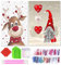 YAOYIN Diamond Painting Navidad 5D,2 Pcs Juego de Imágenes de Diamante, Accesorios para Pintura de Diamante de Navidad,Decoración del Hogar Adultos y niños,Full Crystal 30 x 40 cm