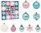Fyfjur Palle Di Natale Rosa Blu, 42 Pezzi Palle Natale Plastica, Palline Di Natale Miste, Palline Albero Natale Particolari, Set Palline Albero Di Natale