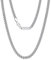 VEXXS 3/4/6mm Herren Panzerkette, 18K Gold beschichtet Cuban Halskette, Miami Kubanische Gliederkette Herren Kette Hip Hop Nickelfrei für Männer (Silbrig-4mm, 46.00)