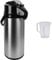 Saro 317-2075 Isolierpumpkanne, 2,2 L & hünersdorff Messbecher 2l | Polypropylen (PP) | bruchsicher und spülmaschinengeeignet | geschlossener Griff | blaue Skala