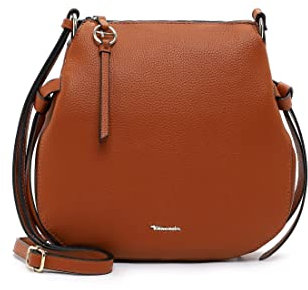 Tamaris Damen Umhängetasche Satteltasche genarbte Optik Judith 31741, Farbe:Braun