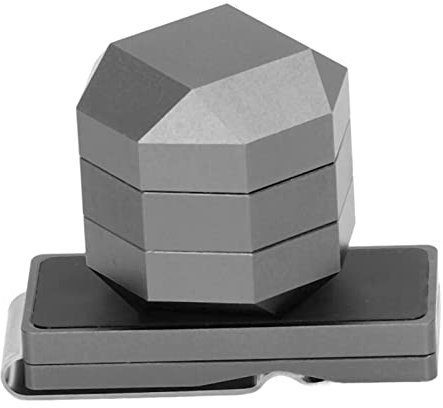 Asixxsix Porta Gesso per Stecca da Biliardo, Portagesso Magnetico Tascabile in Alluminio Clip da Cintura per Biliardo Magnetico con Scatola per Gesso e Lamiera di Ferro Porta Gesso per Biliardo(Nero)