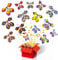AWAVM Magic Flying Butterfly Card 15 Pcs Clockwork Card, Rubber Band Powered Fairy Toy for Birthday Gifts, Performance Props, Children Surprise Gifts (Random Color) (MB-15)