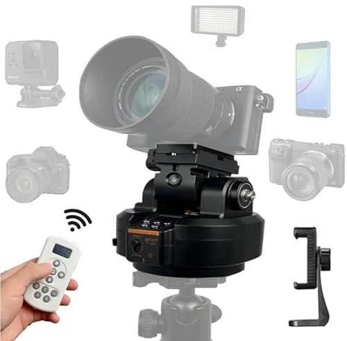 ZIFON YT2000 Treppiede Fotocamera Panorama Head AI Face Tracking AB Point Doppio modello aggiornato 2KG per Gopro LED Light Smartphone Fotocamere SLR Treppiede Testa Pan Head.