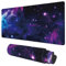KOAIWPAE Desk Mat, Galaxy Nebula Universe Space Extended Gaming Mouse Pad Large, 35.4x15.7 Big Mouse Pad with Non-Slip Base and Stitched Edge, Long Computer Keyboard Mouse Mat for Home Office Work