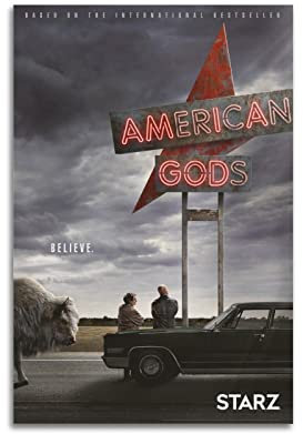 VZRSQZK TV Show American Gods Staffel 1 Poster, dekoratives Gemälde, Leinwand-Wandposter und Kunstdruck, modernes Familienschlafzimmer-Dekor-Poster, 30 x 45 cm