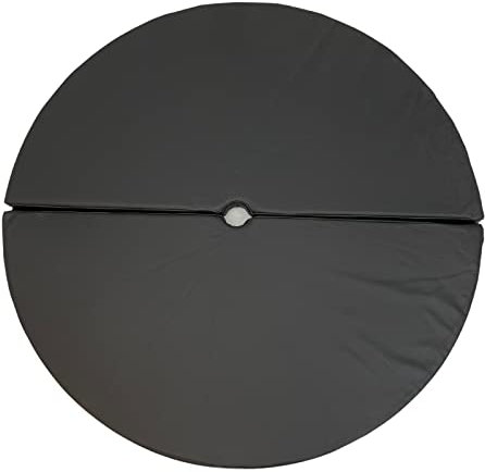 FORTISLINE Pole Dance Tapis de protection noir 2 pièces Ø 120 x 10 cm Barre de fitness antidérapante Peu encombrant Protection d'entraînement Lifestyle Poledance
