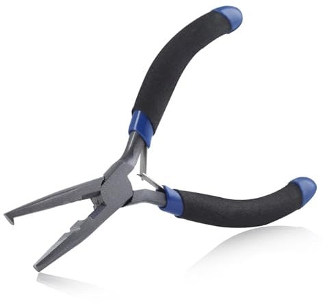 SPEEDWOX Fishing Pliers Hook Remover Small Mini Split Ring Pliers Fishing Saltwater Fishing Gear Fishing Tools Fishing Pliers with Line Cutter Fishing Crimping Tool Fishing Line Clippers Fish Pliers