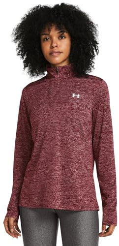 Under Armour TECH 1/2 Zip- Twist Cardinal - S