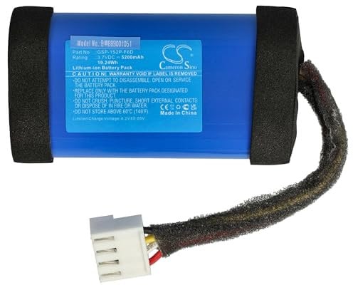 vhbw Akku kompatibel mit JBL FLIP 6 Lautsprecher Boxen Speaker (5200 mAh, 3,7 V, Li-Ion)