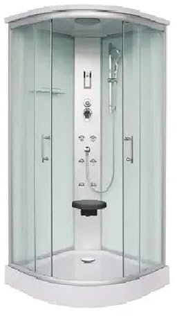 Bagno Italia Box doccia idromassaggio 90x90 cm semicircolare montaggio rapido quick line