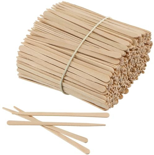 JOIKIT 1500 PCS Eyebrow Waxing Sticks, 8.8CM Small Wax Applicator Spatulas, Mini Wooden Tongue Spatula for Hair Eyebrow Removal