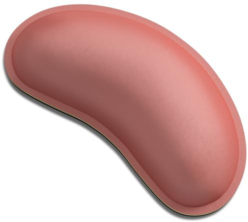 Dapesuom Maus-Handgelenkauflage, niedliches Ergonomisch Memory-Schaum Handgelenkstütze Pad für Computer-Schreibtischunterlagen, Maus-Handgelenk-Pad für Büroarbeit und Laptop, Computer, Indisches Rot