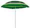 Master Grill&Party Sombrilla de 180 cm de diámetro, sombrilla de playa, sombrilla para balcón, Rayas blancas y verdes, L