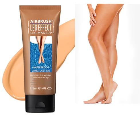 118ML Bein Make Up Wasserfest, Leg Makeup ohne Übertragung, Tattoo Abdeckung, Wasserfest Make-Up Abdeckcreme Für Krampfadern, Grundierung für Körper-Make-up, Ebenmäßiger Hautton, Concealer(Bronze)
