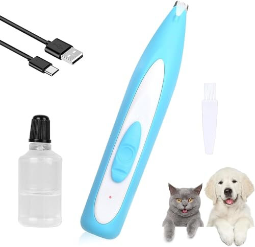 Lime pour Chien Lime Ongle Griffes Chien, pour Animaux de Compagnie Outil de meulage Silencieux pour, à ongles électrique pour chiens et chats, Electrique Silencieux Lime Griffe Chien Sécurité Coupe G