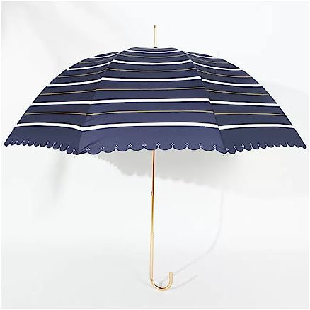 PYWJGZSX Ombrelli, Ombrelli da Viaggio Antivento, Ombrelloni da Sole, Ombrelli Uv, Ombrelli Anticon Manico a J per Uomo e Donna/Blue B