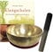 KLANGSCHALE Therapiequalität + BUCH Peter Hess Gelenk/UNIVERSALSCHALE große HERZSCHALE ca. 1000g (1kg) Handarbeit NEPAL. 4-tlg Klangmassage SET mit Klöppel + ZUBEHÖR + Buch. 70192-40