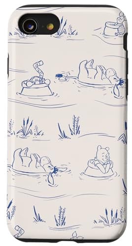 iPhone SE (2020) / 7 / 8 Disney Winnie the Pooh and Friends Hunny Pots Down the River Case