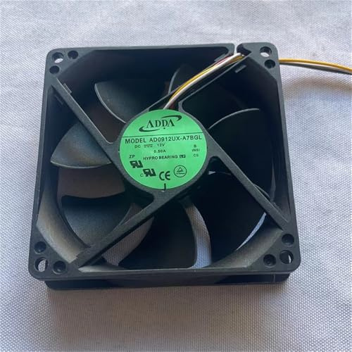Ventilador de 90 mm AD0912UX-A7BGL DC12V 0.50A, 90 x 90 x 25 mm, ventilador de refrigeración de CPU de 4 pines/4 cables