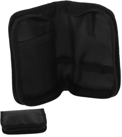 FRCOLOR Diabetes Tasche aus Abriebfestem Gewebe und Pvc mit Zinklegierung Verschleißfeste Organizer Tasche für Blutzuckermessgerät für Zuhause und Outdoor