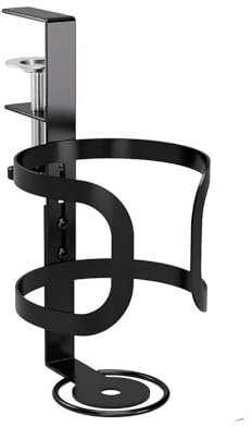 2 In 1 Desk Cup Holde For Stanley Cup Accessories, Adjustable Clamp On Cup Holder, 360° Rotating Cup Holder Desk For Coffee Mups Water Cups Headphone (Black Adjustable model)