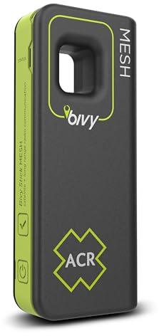 ACR Bivy Stick MESH - Satellite Communicator With LoRa Mesh & Iridium | Two-Way Global SMS Coverage, 24hr Battery, Dual-Mode LoRa® Global Iridium Coverage, GPS Emergency Beacon - iOS/Android