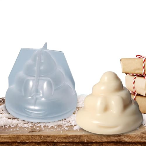 Candle Molds Silicone, Poop Shape 3D Candle Mold, Resin Mould Epoxy Resin Casting Molds Aromatherapy Candles, Wax, Soaps, Cake, Candy