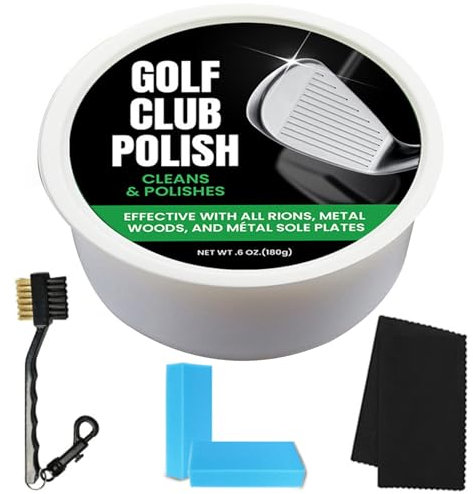 HoveeLuty Golfschläger-Reinigungsset, Golfschläger-Reiniger-Entferner mit Golfbürsten-Reinigungswerkzeugen, Golfgriff-Reiniger für Metall, Zink-Politur, Schläger-Peeling, Golfgriff-