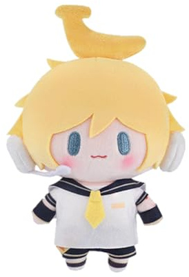 Zhongkaihua 15 cm Kagamine Rin Peluche Pendentif Anime Oreiller Coussin Rembourré PP Coton Voiture Sac Maison Porte-clés Décoration Pendentif pour les fans