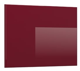 Vicco Küchenfront R-Line, Rot Hochglanz, 59.6 x 36 cm | Möbelfront für den flachen Hängeschrank, passend für R-Line Küchenschränke zur einfachen Montage