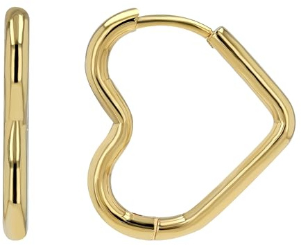 Akzent Wasserfeste Edelstahl Ohrringe Creolen Damen in Gold, 100% Wasserfest & Hautverträglich