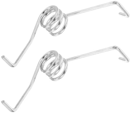 TIKODIDA 2Pcs Heavy Duty Metal Mop Bucket Springs Replacement V-Shaped Springs for Foot Pedal Repair Designed for Rotating Mop Buckets with Pullback Mechanism