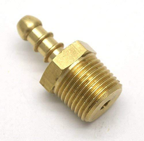 British Made 1/2 Bspt Male Fitting to Lpg Fulham Nozzle to 8mm I/D Hose