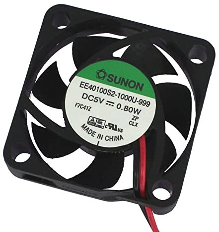 Lüfter 5V DC 0,6W 40x40x10mm 12m³/h 6100U/Min 12m³/h Sunon EE40100S21000U999