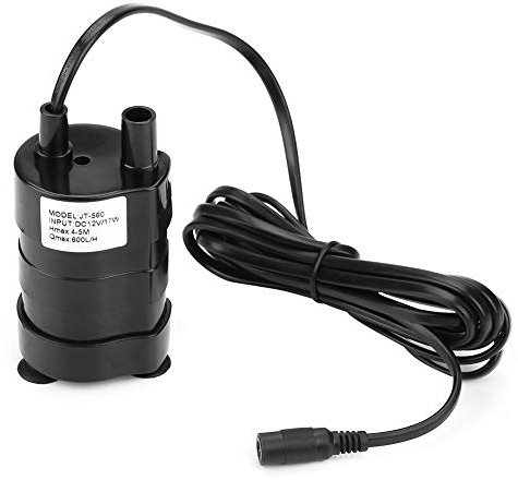 DEWIN Pompa sommergibile, Mini Pompa Idraulica Sommergibile Brushless ad Alta Prevalenza DC 12V 20℃ - 90℃ per Fontana Solare, Irrigazione da Giardino Lavatrice