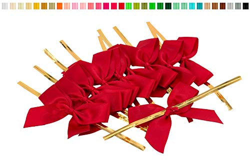 Satinschleifen 5cm x 10 Stück Rot