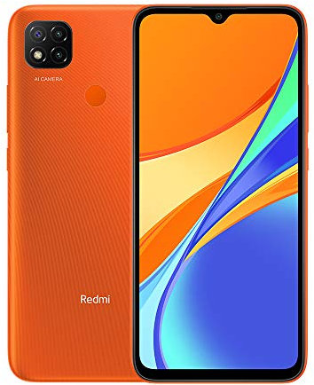 Xiaomi Redmi 9C Smartphone 3GB 64GB 6.53 HD+ Dot Drop Display 5000mAh (typ) Desbloqueo Facial con IA 13 MP AI Triple Cámara Naranja
