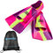 Aqua Speed Kurzflossen für Erwachsene und Kinder + ULTRAPOWER Rucksack | Trainingsflossen | Schwimmtraining | Kurzflossen | rosa/93, Gr. 37/38