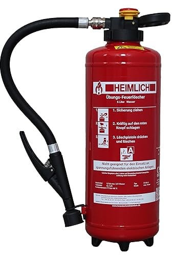 6L Wasser Übungslöscher Ü6s wiederbefüllbar Feuerlöscher Schlagknopfarmatur