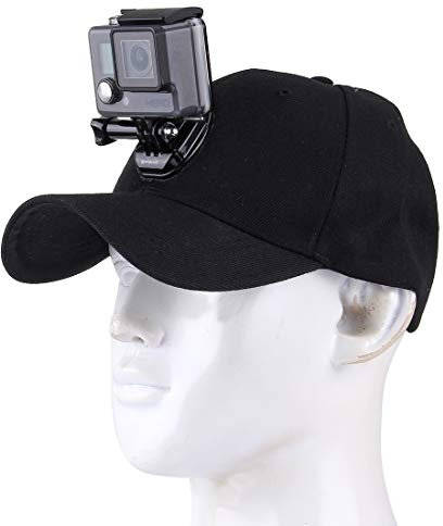 YUNHUIMC FHNP ADC Outdoor Sun Hat Topi Baseball Cap with Camera Stand Holder Mount for GoPro & SJCAM & Xiaomi Xiaoyi Sport Action Camera